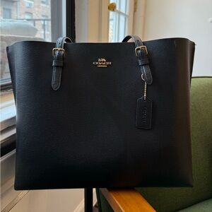 Coach Mollie Tote Bag- special black and red edition